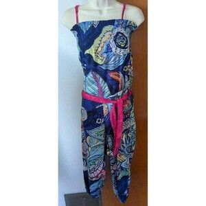 Desigual Overall Trousers Romper Banqui Girls Sz 11/12
